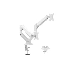 Brazo Articulador Para Dos Monitores Naceb (NAa-0215) - Brazo Articulador Para Dos Monitores Na-0215 Blanco Dsa2102