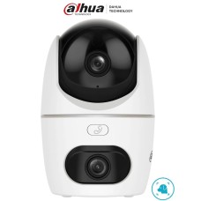 Cámara DAHUA DH-HPT1539DD-STW-5E2-IL - Cámara IP PT Wifi Dual de 10 Megapixeles, Dos lentes de 3 K cada uno, Luz visible, Detección de Humanos y Mascotas