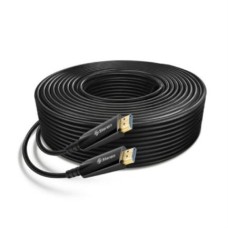 Cable HDMI Steren 4K de Fibra Óptica 30m Color Negro Cable HDMI Steren 4K de Fibra Óptica 30m Color Negro