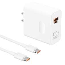 55037867 HUAWEI Cargador Super Max 100W (Para Teléfonos y PC). Carga rápida de 100 W | Puerto combinado USB-A/C. -