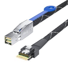 Cable interno de alta velocidad xFusion para conexión de datos en servidores. Optimiza la transferencia entre controladoras RAID y el Backplane -