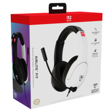 Auriculares de juego con cable Turtle Beach Airlite Fit White Black para Nintendo Switch 2 Auriculares de juego con cable Turtle Beach Airlite Fit White Black para Nintendo Switch 2