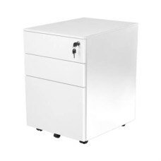 Cajonera Metalica Movil Nextep de Pedestal 3 Cajones con Cerradura Ensamblado Blanco Cajonera Metalica Movil Nextep de Pedestal 3 Cajones con Cerradura Ensamblado Blanco