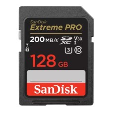 Memoria SD SanDisk Extreme Pro SDXC UHS-I 128GB 200MBs Clase 10 V30 4K Memoria SD SanDisk Extreme Pro SDXC UHS-I 128GB 200MBs Clase 10 V30 4K