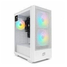 PC HY Gaming  TRINITY By Einarex Blanco Ryzen5 5600GT Ram 16GB SSD480GB. Chipset A520. Fuente de Poder Cybenetic Bronze.  Windows 11 prueba -