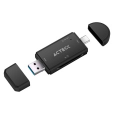 Lector de Memorias OTG Gatex Read CR615 / Compatible con Windows 10/8/7/Vista/XP - Mac OS X 10.4.6 o superior. / Conector principal USB-C, USB-A / 1x SD/SDH