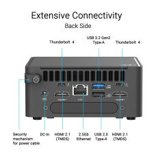 Mini PC ASUS NUC 15 Pro Tall Barebone RNUC15CRHI300001 Intel Core 3 100U (90AR00Q2-M00230) (NO Installed RAM/SSD/SO) -