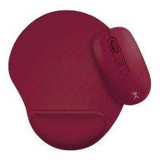 Kit de Mouse Inalámbrico Bluetooth 2.4GHz + Tapete Bonet Color: Dry Rose | PERFECT CHOICE -