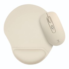 Kit de Mouse Inalámbrico Bluetooth 2.4GHz + Tapete Bonet Color: TAUPE | PERFECT CHOICE -