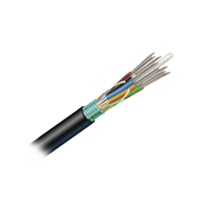 Cable de Fibra Óptica de 12 hilos, OSP (Planta Externa), No Armada, Gel, MDPE (Polietileno de media densidad), Monomodo OS2, 1 Metro