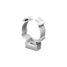 Soporte de collar (Abrazadera), PVC Auto-extinguible, cerrado para tubería de 40 mm (1 1/2