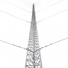 Kit de Torre Arriostrada de Techo de 21 m con Tramo STZ30 Galvanizado Electrolítico (No incluye retenida).