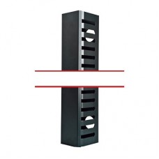 Kit organizador vertical de cable sencillo para rack abierto de 45 unidades