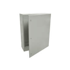 Gabinete de Acero IP66 Uso en Intemperie (800 x 1000 x 300 mm) con Placa Trasera Interior y Compuerta Inferior Atornillable (Incluye Chapa y Llave).