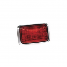 Luz de advertencia Quadraflare LED, Mica color Rojo y LED Rojo