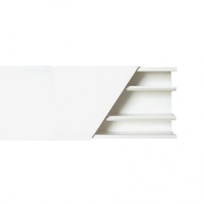 Canaleta color blanco de 3 vas, de PVC auto extinguible, 60 x 25 x tramo 2.5m (5401-01250)